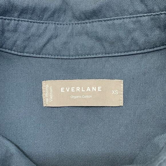 Everlane The Boxy Oxford Shirt Bluefin Size XS Oversized Minimalist Modern - Picture 10 of 12